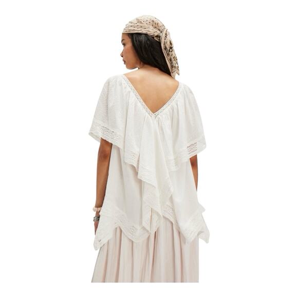 Free People Oversized Blouse 
Bailey Cape Top 
NWT PTP 21” $148 - Picture 3 of 8